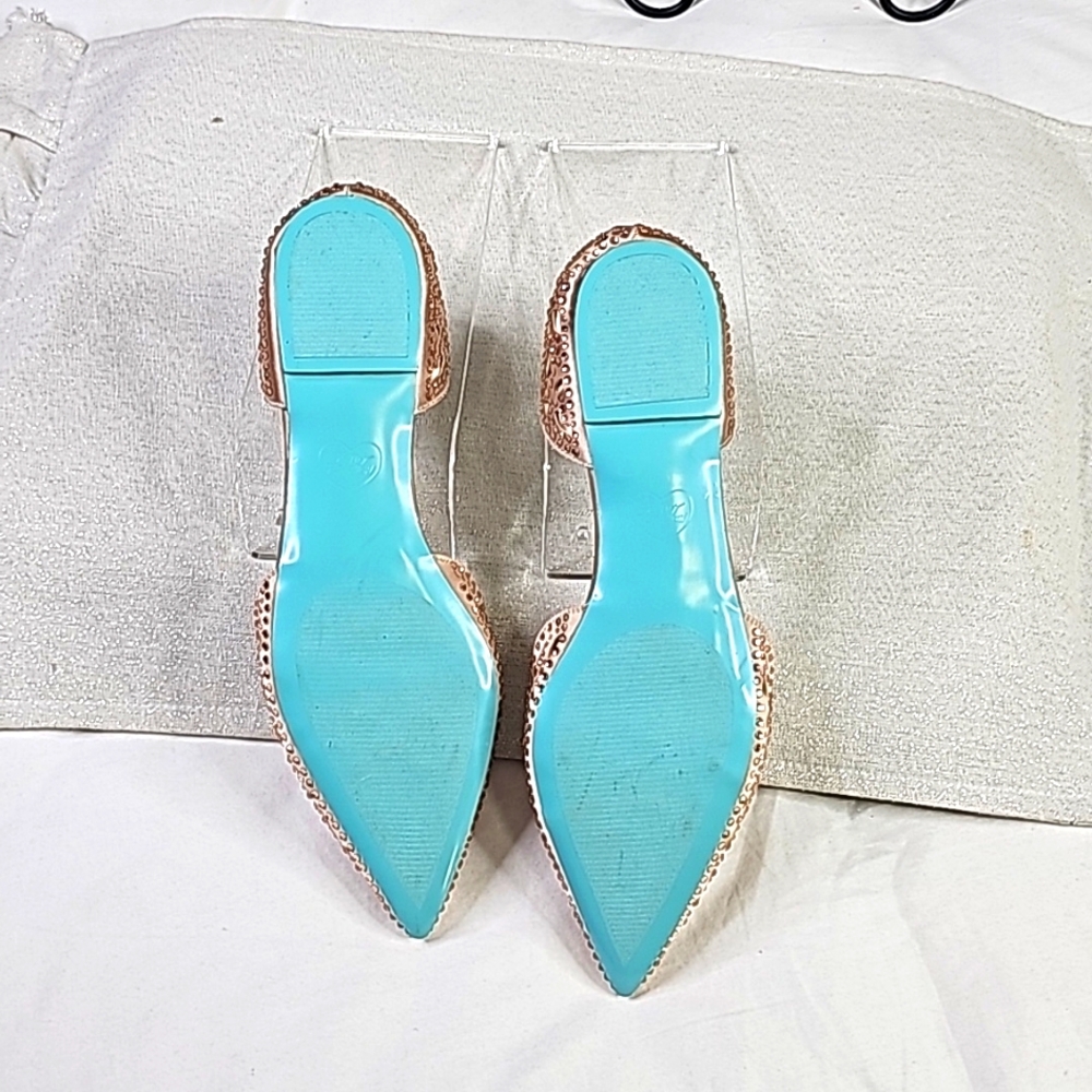 Betsy Johnson Ballerina Flats Elegant Wear Office Wear Career Wedding - Picture 7 of 15